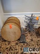 Lot of (12) 30 in. top three piece pub tables