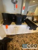 Lot of (2) 200 Watt Bose L1 Compact power speakers with stands and travel bags