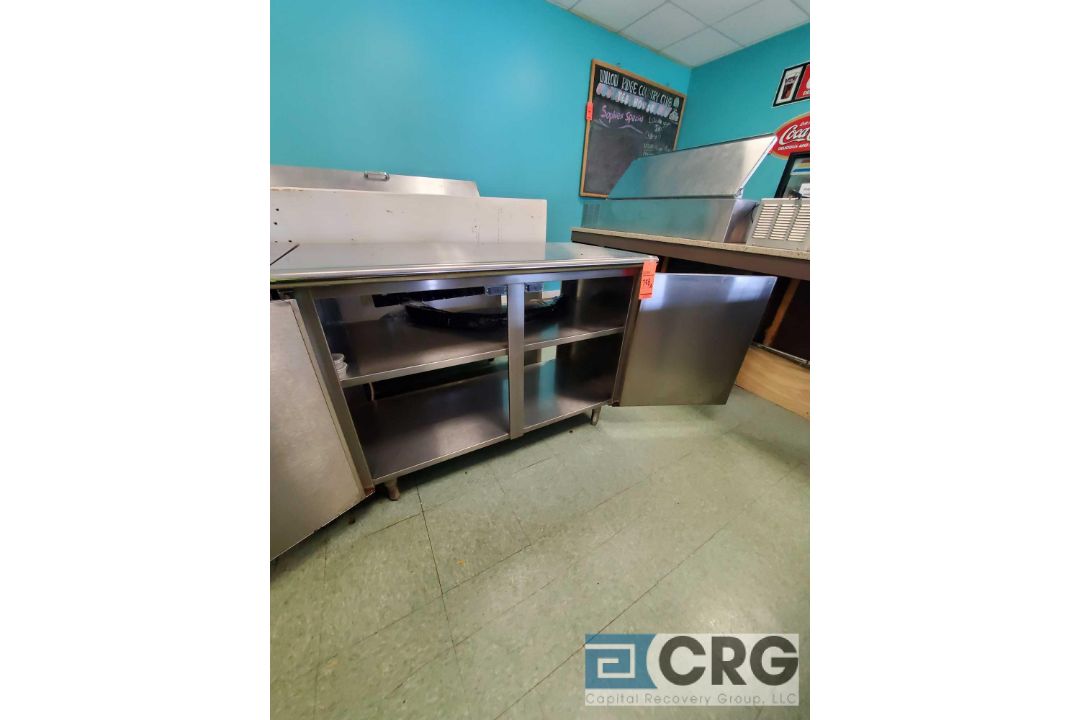 Stainless steel table with 2 shelf compartment, 4 ft (w) x 24 in. (deep) x 36 in. (tall) - Image 2 of 2