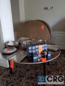 Lot of (11) 60 in round folding tables