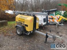 Allmand NIGHT-LITE PRO2 tag-a-long light tower trailer, 1250 watt / 7.5kw, sn 3146PRO212, 1647.4 hrs