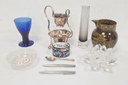 Cloisonne box and cover (with damage), a commemorative jug depicting Nelson (with extensive damage),