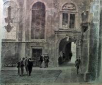 Edward Ardizzone (1900-1979)  Pair of lithographs  Two views of Trinity College, Oxford 