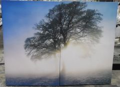 Two Modern prints on canvass