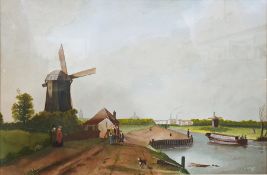 Audrey Cleverley  Watercolour Woodland scene, signed lower right and various prints and watercolours