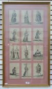 After Bernard Picart (1673-1733) 12 framed engravings  From 