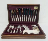Cased Viners canteen of cutlery, Kings Court silver-plated  Condition Reportthis is a complete set