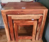 Modern nest of three coffee tables