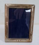 20th century silver rectangular picture frame, Sheffield 2005, maker RC, 21.7cm x 16.6cm