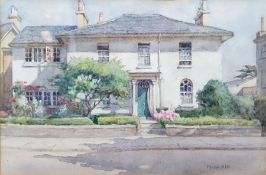 Mary Hill (20th century school) Watercolour Study of a house, signed lower right, 19cm x 29cm