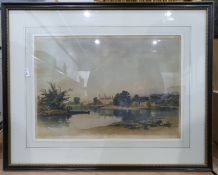 Prints and watercolours, botanical scenes, landscapes, etc (6)