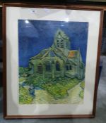 After Van Gogh  Colour print  
