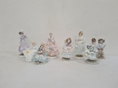 Five Coalport figures 