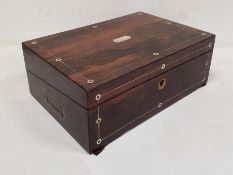 Assorted boxes and writing slopes to include Scandinavian food box, etc (4)