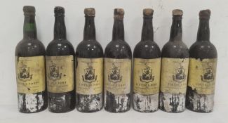 Seven bottles of vintage port from Quellyn Roberts & Co, Chester (five bottles hand-inscribed with