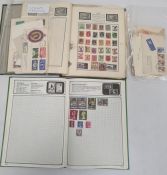 The Meteor Stamp Album and contents of all world stamps, assorted first day covers and another album