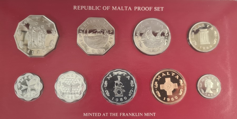 World proof sets including silver proof coins: 1980 Turks and Caicos Islands three coins all silver, - Image 4 of 4