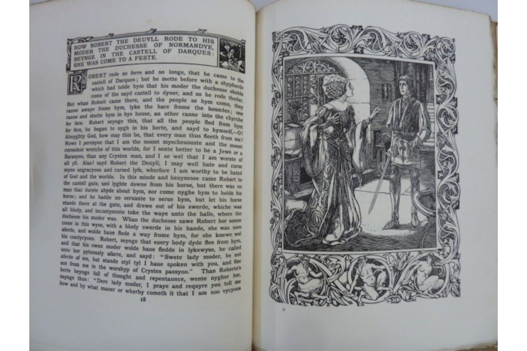 Thoms, William John  'Early English Prose Romances ' 3 vols, publ. Otto Schulze (1904), vol. I ' - Image 3 of 3