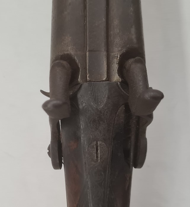 19th century percussion cap, muzzle loading shot gun complete with ram rod - Image 3 of 6