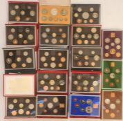 Proof sets (UK) (6) 1976, 1977, 1985, 1987, 1991, 1986, proof sets UK (6) 1974, 1975, 1995, 1990,