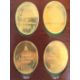 Stunning collection of twelve solid sterling ingots plated with 22carat gold as a commemorative of - Image 5 of 7