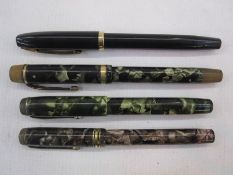 De La Rue & Co London 'Onoto The Pen' fountain pen with 14ct gold nib, Rose & Co 'The Rose' fountain