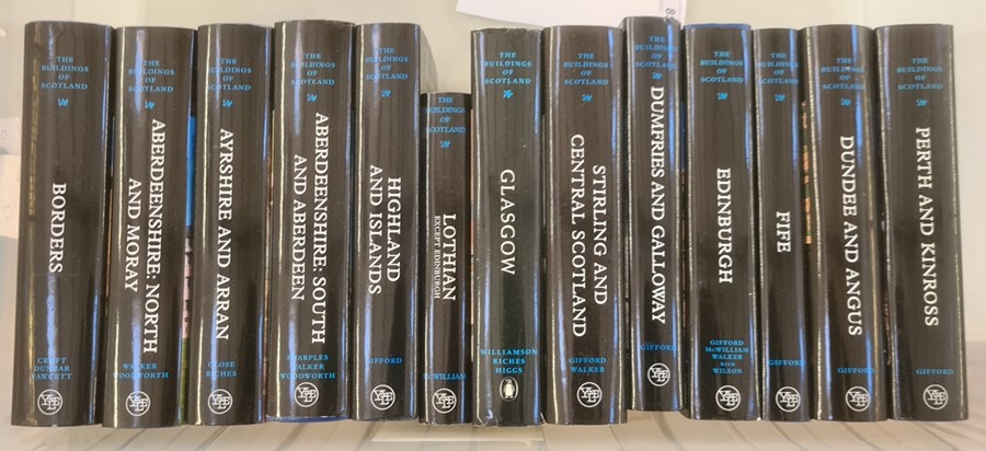 Pevsner, Nikolaus (ed) "The Buildings of Scotland", 13 vols to include 'Perth and Kinross', '