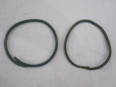 A Pair of Hallstatt Culture (Bronze Age) armlets/currency rings, circa 1200-1000 BC.