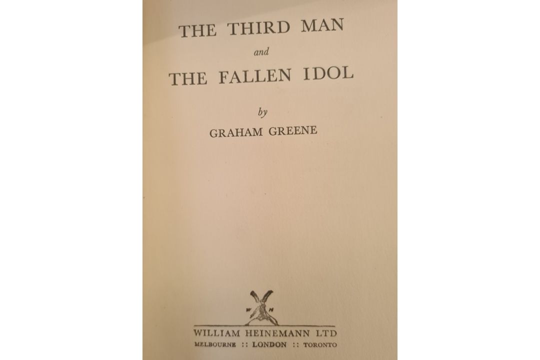 Greene, Graham "The Third Man and the Fallen Idol", William Heinemann 1950, inscription on ffep - Image 3 of 25