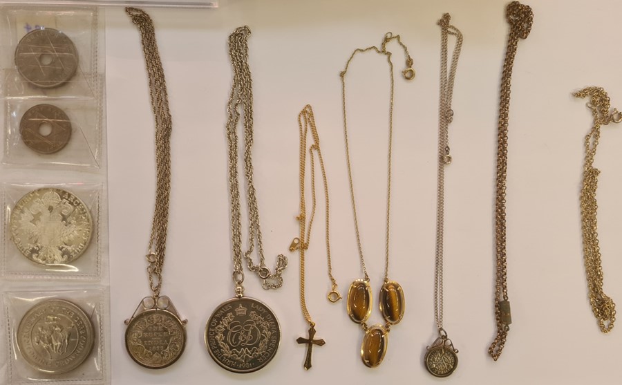 1953 specimen set, three proof set together with various objects, small collection of coins - Image 2 of 10