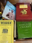 Cricketing interest -Quantity of books  to include Wisden , autobiographies, biographies, playing