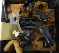 20th Century sextant by Plath of Germany, numbered 47306, in canvas covered case