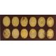 Stunning collection of twelve solid sterling ingots plated with 22carat gold as a commemorative of - Image 1 of 7