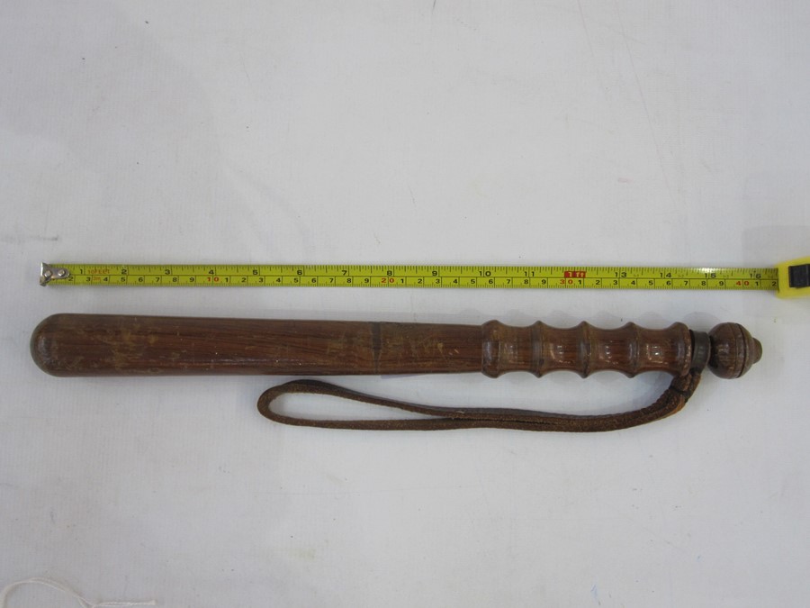Mahogany police truncheonCondition ReportPlease see additional image - Image 4 of 4