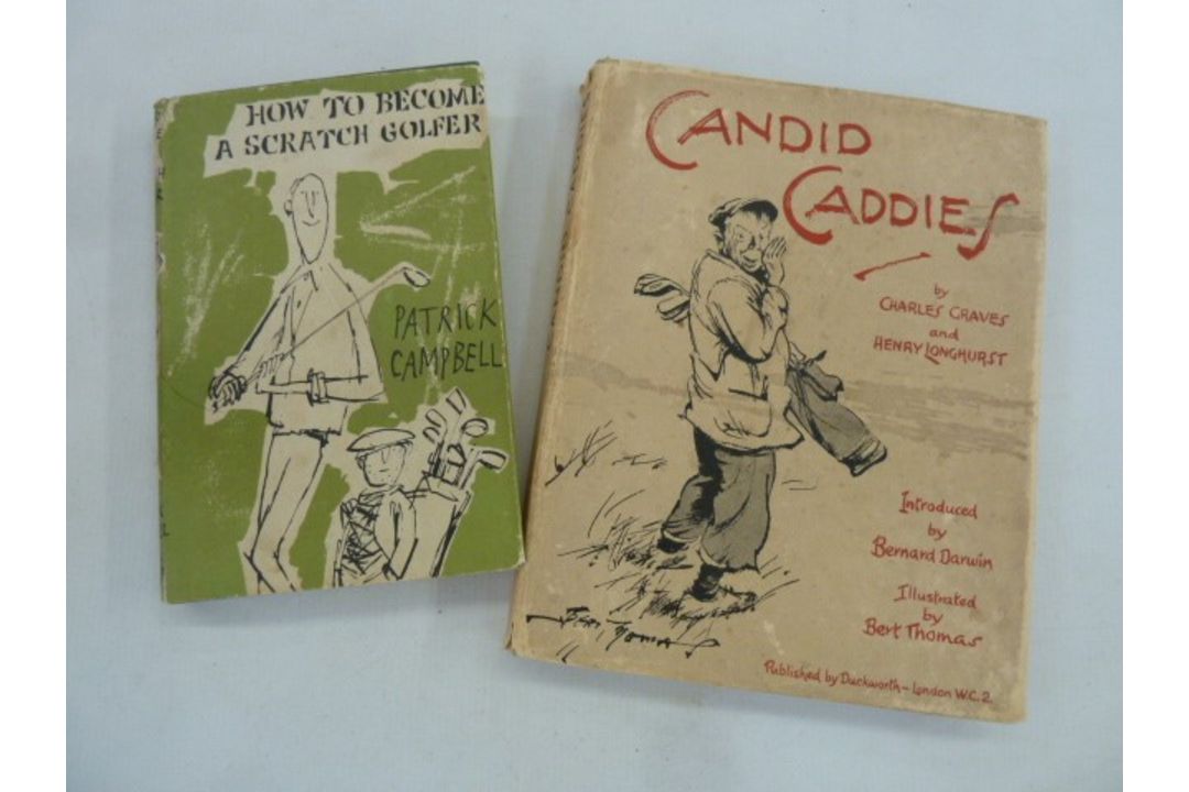 Campbell, Patrick "How to Become a Scratch Golfer", Anthony Blond 1963, humerous black and white