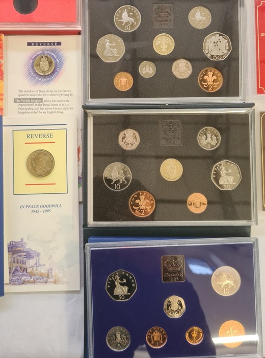 UK proof sets (3) 1972, 1973, 1982 with Brilliant Uncirculated £2, £1 and 50ps (4) proof sets (2) - Image 2 of 6