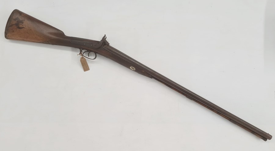 19th century percussion cap, muzzle loading shot gun complete with ram rod - Image 2 of 6