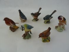 13 various Beswick model birds to include blue tit, greenfinch and nuthatch (13) Part of the