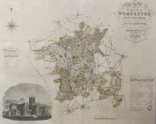 Greenwood, C & I map of the County of Worcester from an actual survey made in the years 1820 and