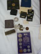 Coins to include Malta limited set 1972, Malta first anniversary 13th December 1975, Festival of