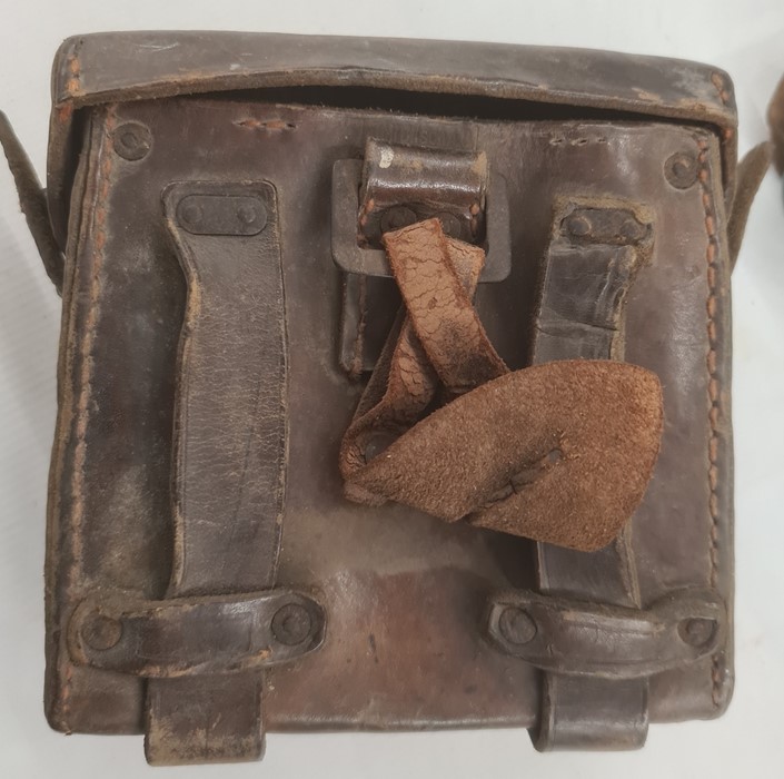 Metal WWI German military binoculars by Emil Busch, A-G, Rathnow, model 8, in fitted leather case - Image 4 of 11