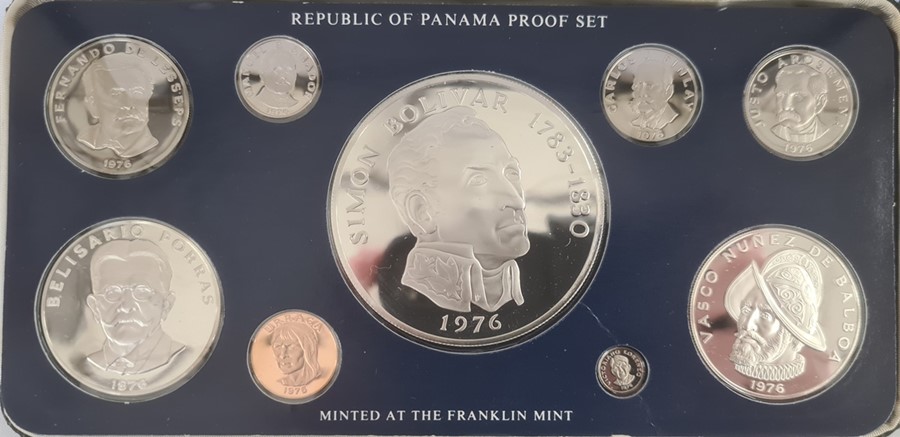 World proof sets including silver proof coins: 1980 Turks and Caicos Islands three coins all silver, - Image 2 of 4