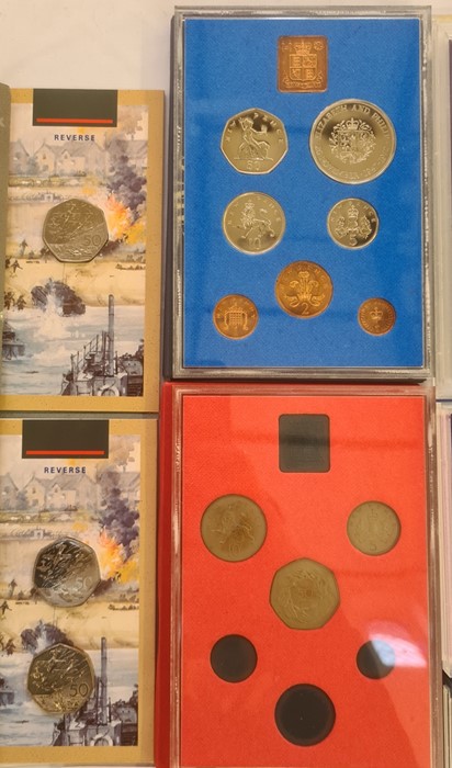 UK proof sets (3) 1972, 1973, 1982 with Brilliant Uncirculated £2, £1 and 50ps (4) proof sets (2) - Image 3 of 6