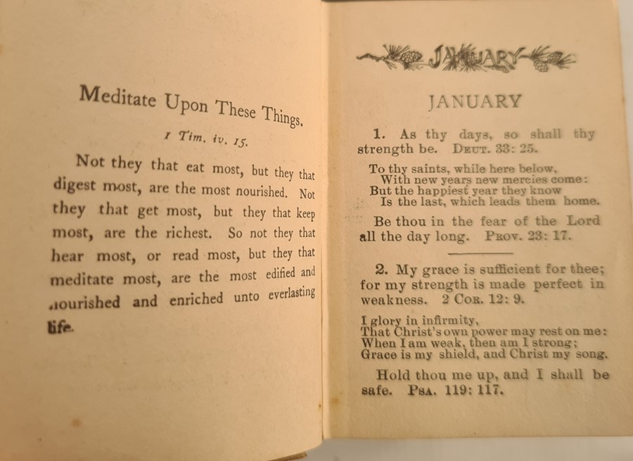 Miniature books:  "Small Rain Under the Tender Herb", 12th edition, London, The Religious Tract - Image 8 of 11