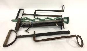 Assorted tools, pumps, etc