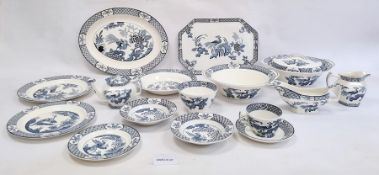 Wood & Sons 'Yuan' pattern part dinner and tea service, reg no.656368