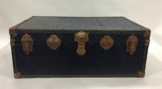 Large storage trunk in dark blue