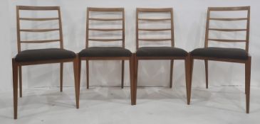 20th century teak McIntosh dining table and four ladderback chairs (5)  Condition ReportThere is a