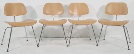 Set of six modern reproduction Charles Eames for Vitra plywood chairs (6)  Condition ReportChair 1 -