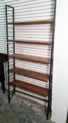 20th century Ladderax shelving unit Condition ReportFrame is ok, appears to have been overpainted at
